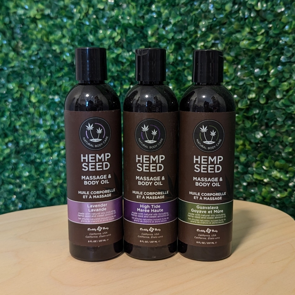3X Natural Body Care Massage & Body Oil, Lavender, Guavalava, High Tide